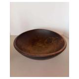 Antique primitive hand-carved wooden dough bowl…..14”D x 4” tall
