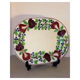 W. Adams & Co. Tunstall England Stick Spatterware Platter…..16 x 12-1/2