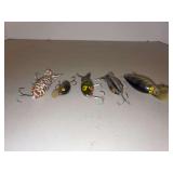 Grouping of (5) vintage lures