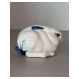 Dedham Pottery Crackle Pattern Rabbit…..3-1/2 x 2-1/4 tall