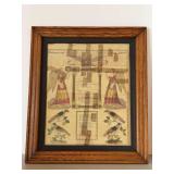 Antique Pennsylvania German Fraktur, specifically a printed birth and baptismal certificate known as a Geburts- und Taufschein…..it does have aged tape marks but what a historical piece