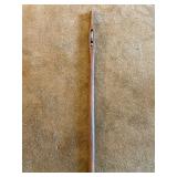 Vintage handcrafted walking stick with cut-out filled with marbles