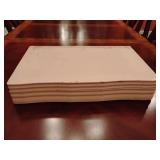 Vintage wooden flatware chest 19 1/2' x 12', scalloped front, ribbed sides, no lower drawer. Used and worn.