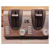 Kalorik 4-Slice Stainless Steel Toaster. Model CT-913, with pull out crumb trays. Like new. Untested.