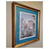 'Peabody Pathway' print by Louise Dunavant Memphis Tennessee, beautiful frame and matting, 20' x 22 1/2'.