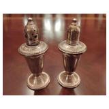 Duchin Creation Weighted Sterling Salt & Pepper Shakers weighing 204 grams.