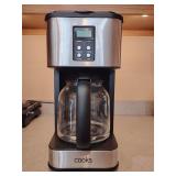 Cooks Programmable 12-cup coffee maker. Model CM4221, good condition. Untested.