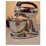 Vintage Hamilton Beach Scovill Model 25 stand mixer. Untested. ***Update 3/21 two smaller whisks removed went to another mixer***