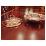 Vintage WM Rogers #4162 Silverplated Serving Bowl With Top Handle Lid