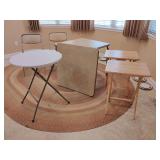 2 Card Tables, 2 Chairs, 2 TV Tables, 1 Task Table