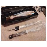 Hamilton Beach electric carving knife set, model 74275R. New. Untested.