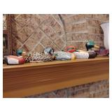 4 hand-painted ceramic duck decoy figurines, beautiful and 1 old red pick up resin figurine. Other contents not included.