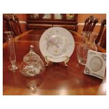 25th Anniversary Package: Decorative Plate, Picture Frame, Candy Dish, 2 Vases