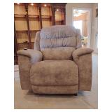La-Z-La-Z-Boy® Redwood Mushroom Power Rocking Recliner with Headrest and Lumbar with Headrest and Lumbar, remote. Model 10X776 D160462. Tested it's wonderful. Back height 45', Seat height 22', Seat w
