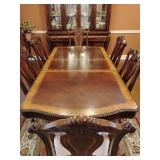 Haverty's Seville Formal Dinning Table, 90' L with additional 18' leaf, 44' W x 30 1/2' T. Excellent condition.