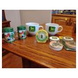 John Deere, 2 XL Coffee Mugs, Coasters, Timer, Salt & Pepper Shakers