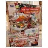 2 New Roasting Pans with Rack Set