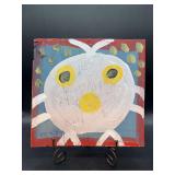 Authentic and original Mose T Folk Art White Baby Tiko Bird with signature soda can tab hanger…..12-1/4 x 11-3/4