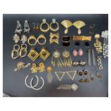 Grouping of both clip-on and pierced earrings….there are a few singles that would be great for a crafter to use for other projects