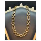Gold-tone link chain