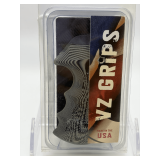 VZ Grips Tactical Diamond S&W K/L Frame Round Bottom Black Gray Grip / KLF-TD-BG-RB