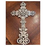 Pottery cross 10“ x 16 1/2“