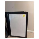 Three black frames 23 inches  x 33 inches