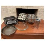 Grouping of kitchen accessories and bakeware