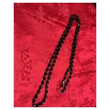 27 inch black beaded necklace