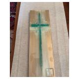 Glass cross ￼ 6” x 18”