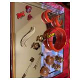 ￼ Group of miscellaneous jewelry as shown; bracelet, charms, pins and earrings
