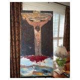 Hand-painted canvas 24” x 48”