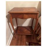 Nice French wooden table with lift top 20 1/2” x 15” x 29”