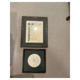 Two nicely framed and matted religious verses. The 10 Commandments is 16 1/2 x 20 the psalms verse is 13 1/2 squared.