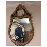 French style Baroque mirror 26” x 41 1/2”