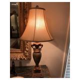 Table lamp 14” x 32”. Base is 6 1/2 in.