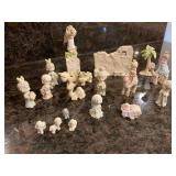 Precious Moments pewter miniature nativity set