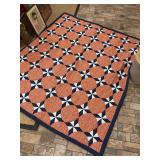 Vintage Star Gazer hand sewn quilt…..in good condition…..approx. 71 x 82-1/2…..could not find exact match so pattern may be incorrect