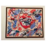 Original mixed media collage titled “Coronary Bypass” featuring All Things Memphis in 3D….31-1/2 x 25-3/4