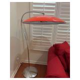 CB2 Atomic Lobster Arc Floor Lamp…..59” tall….shade is 28”D….has foot control…..working condition