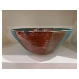 Signed Janet Williams (retired) Pottery Bowl…..12-1/2”D x 5-1/4” tall