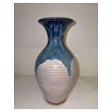 Very nice ceramic studio pottery drip glaze vase…..10-1/4” tall
