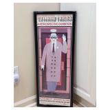 Framed exhibition poster titled 'Edward Faiers: A Retrospective Exhibition' for a show held at the Memphis Brooks Museum of Art…..13 x 32-1/2