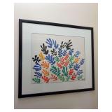 Framed and initialed Henri Matisse 53 Lithograph “The Sheaf” ….. 35 x 31