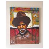 Signed original “Tough As Gristle” oil on canvas by artist Edwin Ray McSwine….16 x 20