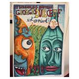 Collectible unframed 1998 'Le Beaujolais Nouveau est arrivé!' poster designed by French artist Hervé Di Rosa for Georges Duboeuf - Di Rosa is a founder of the 'Figuration Libre' art movement…..21-