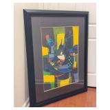 Signed Marcel Mouly “La Grand Mandole “ Lithograph in Beautiful Colors on Wove Paper…..40 x 49