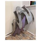 Signed Mid-Century Modern C. Jere (Curtis Jeré) brutalist metal wall sculpture…..41-1/2 x 27