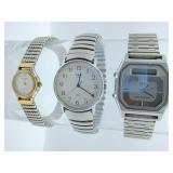 Vintage Helbros women's, Timex Mens, Seiko Mens H556-5000 Analog-Digital Alarm Chronograph wristwatch.