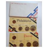 1983 US Mint Uncirculated Coin Set, incomplete.